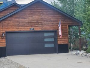Residential copper tone classic raised panel garage structural upgrade