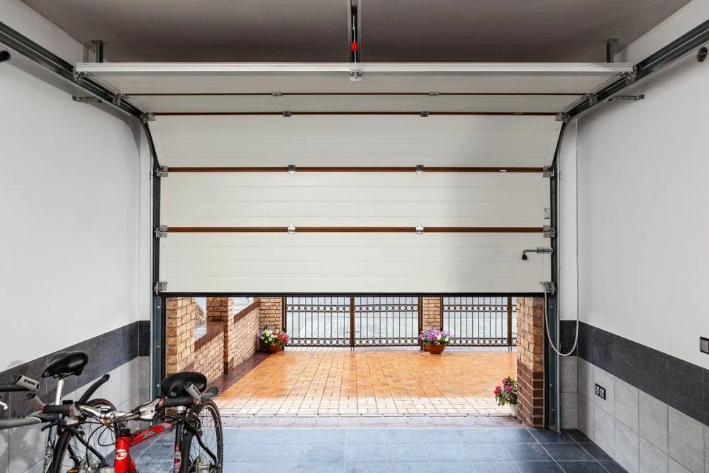 Heavy duty automatic industrial commercial overhead doors system handling logistics movement seamlessly