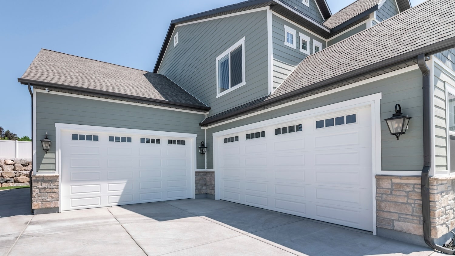 Completed garage door installation on a San Antonio home