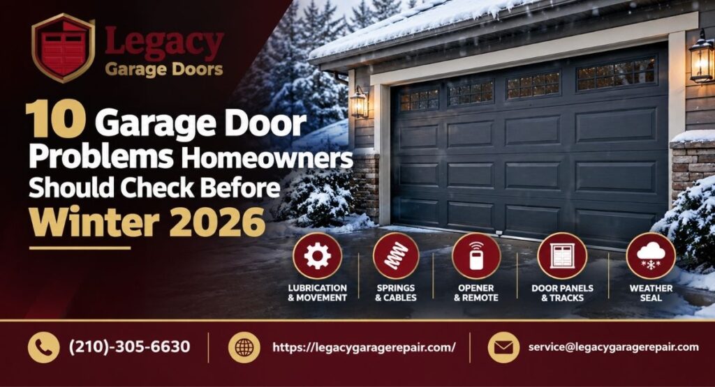 10 Garage Door Problems Homeowners Should Check Before Winter 2026